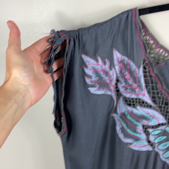 Sweet by Miss Me Embroidered Romper size L - Picture 9 of 11